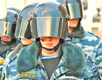 На Дворцовой площади дежурит ОМОН